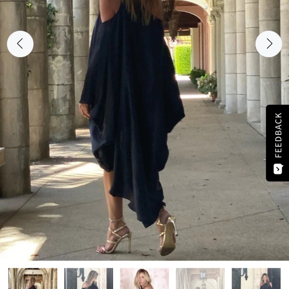 Ramona LaRue Riri black silk kaftan - Picture 4 of 9